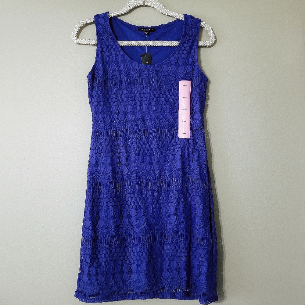 NWT Tiana B. Blue mini dress S